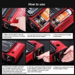 Portable Butane BBQ Grill – Black