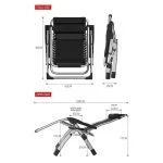 Kingsize Outdoor Folding Recliner Chair