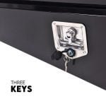 750mm Underbody Ute Tray Toolbox Set – Black Steel