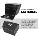 600mm Underbody Ute Tray Toolbox Set – Black Aluminium
