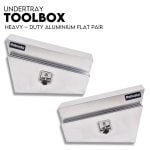 750mm Underbody Ute Tray Toolbox Set –  Aluminium