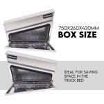 750mm Underbody Ute Tray Toolbox Set –  Aluminium