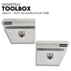 600mm Underbody Ute Tray Toolbox Set – Aluminium