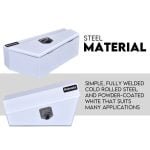 750mm Underbody Ute Tray Toolbox Set – White Steel