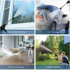 Electric Car Pressure Washer with 2 Batteries