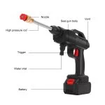 Electric Car Pressure Washer with 2 Batteries