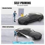 Electric Car Pressure Washer with 2 Batteries