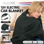 Laura Hill 12V Electric Blanket 150 x 110cm 12v – Black