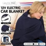 Laura Hill 12V Electric Blanket 150 x 110cm 12v – Blue
