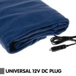 Laura Hill 12V Electric Blanket 150 x 110cm 12v – Navy Blue