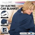 Laura Hill 12V Electric Blanket 150 x 110cm 12v – Navy Blue