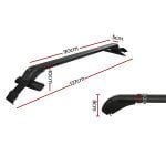 1000mm Universal Lockable Roof Rack Cross Bars – Black