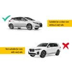 1000mm Universal Lockable Roof Rack Cross Bars – Black