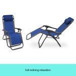 Wallaroo Zero Gravity Reclining Deck Chair – Blue