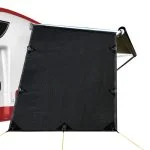 2.2 x 1.95m Caravan Roll Out Awning Sun Shade Wall – Black