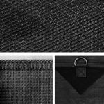 2.2 x 1.95m Caravan Roll Out Awning Sun Shade Wall – Black