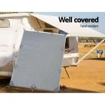 2.1 x 1.8m Caravan Roll Out Awning Sun Shade Wall