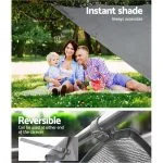 2.1 x 1.8m Caravan Roll Out Awning Sun Shade Wall