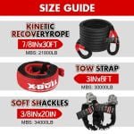 X-BULL Recovery Kit with Kinetic Rope