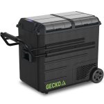 Gecko 65L Dual Zone Portable Fridge Freezer with onboard Lithium Battery, 12V/24V/240V