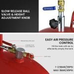 T-REX 80L Mobile Waste Oil Drainer, Telescopic, with Air Compressor Fitting