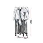 Instahut 3 x 4.5m Gazebo & Weights Pack – White