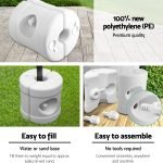 Instahut 6 x 3m Pop-Up Gazebo with Base Pods – Black