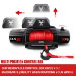 X-BULL 14,500-pound Winch with Synthetic Rope – With 2 x Black Gen 2.0 Recovery Tracks