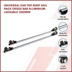 1350mm Lockable Aluminium Universal Roof Rack Cross Rails