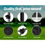 3x3m Instahut Pop-up Gazebo with Leg Weights – Black