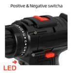 48V Heavy Duty Brushless Cordless Impact Hammer Drill with 2 Batteries