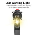 48V Heavy Duty Brushless Cordless Impact Hammer Drill with 2 Batteries