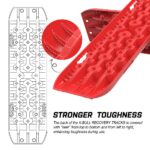 X-BULL 2 x Recovery Tracks with Mounting Bolts and Carry Bag – Red