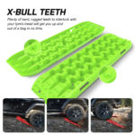 X-BULL 2 x Recovery Tracks with Mounting Bolts and Carry Bag – Green