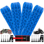 X-BULL 4 x Recovery Tracks with Mounting Bolts – Blue