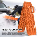 X-BULL 4 x Recovery Tracks with Mounting Bolts – Orange