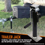 2.2T Weld-On Caravan/Trailer Jack Stands x 2