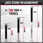 3.2T Weld-On Caravan/Trailer Jack Stand