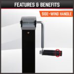 3.2T Weld-On Caravan/Trailer Jack Stand