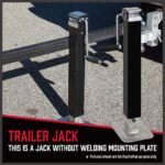3.2T Weld-On Caravan/Trailer Jack Stand