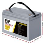 Giantz 100AH AGM Deep Cycle Battery x 2