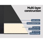 Weisshorn 9.5cm Self-Inflating Camping Mattress – Black