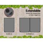 Weisshorn 10cm Self Inflating Double Mattress – Suede Feel, Grey