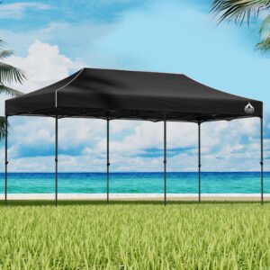 3x6m Instahut Pop-up Gazebo with Leg Weights - Navy Blue
