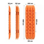 X-BULL 4 x Recovery Tracks with Mounting Bolts – Orange