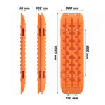 X-BULL 2 x Recovery Tracks with Mounting Bolts – Orange