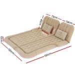 Wiesshorn Inflatable Car Mattress 173 x 130cm – Biege
