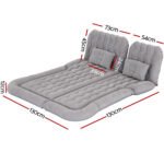 Wiesshorn Inflatable Car Mattress 173 x 130cm – Grey