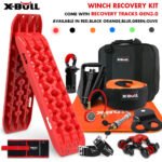 X-Bull Winch Recovery Kit with Gen. 3 Recovery Board – Red