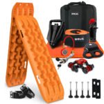 X-Bull Winch Recovery Kit with Gen. 3 Recovery Boards and Mounting Pins – Orange